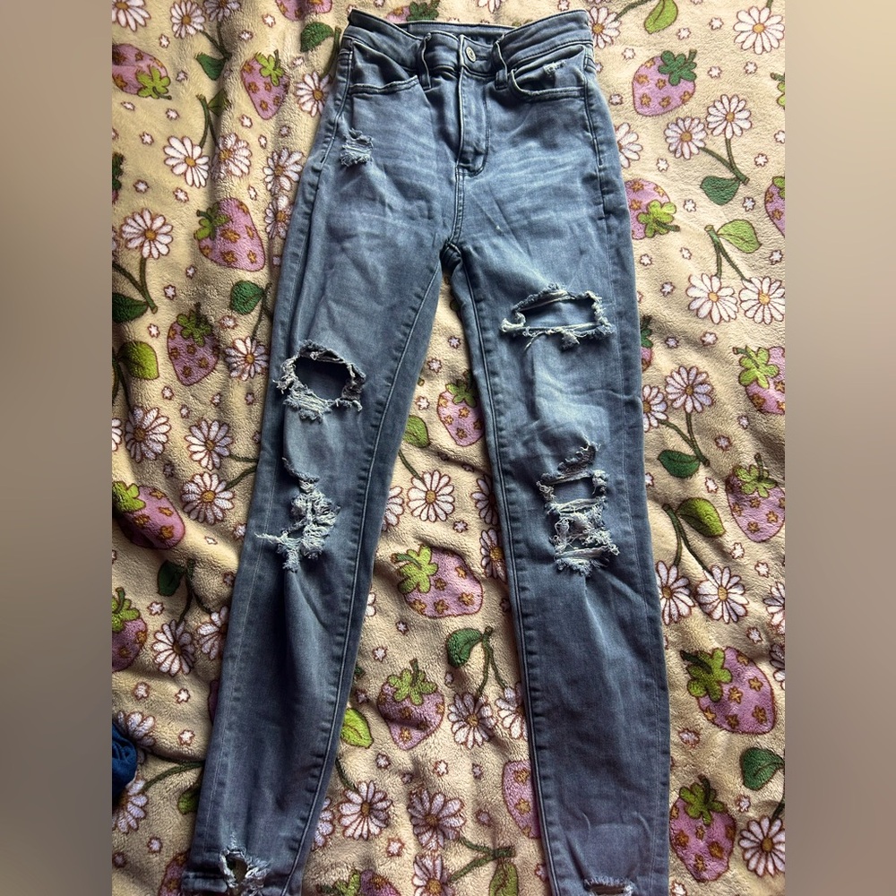American eagle skinny jeans (00) short